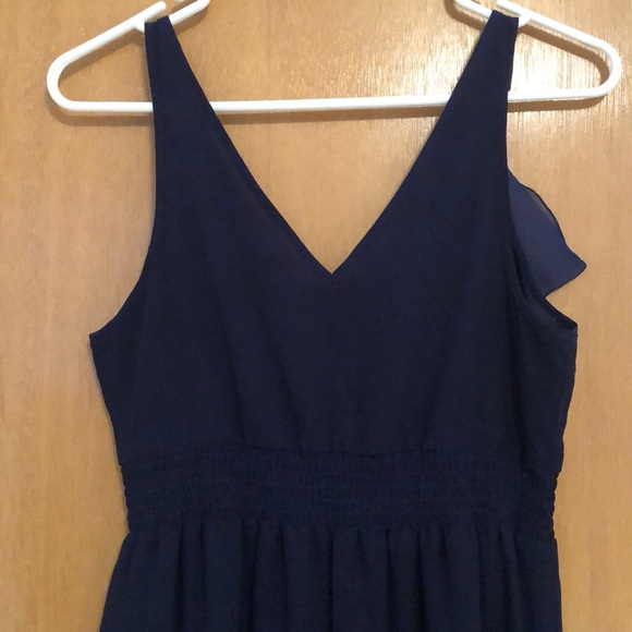 Navy and floral maxi dress - Picture 4 of 5